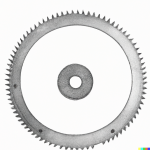 DALL·E 2023-09-25 21.20.31 - Draw a 3 diameter reluctor ring wheel, 2 center hole, and 60 even...png