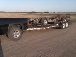 Frame on trailer after sand.jpg